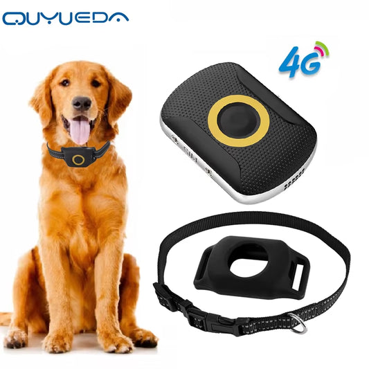 4G Pet GPS Tracker Waterproof Dog GPS Tracking Collar Mini Cat Anti-Lost Alarm Locator Support Geo-Fence SOS Smart Kids Locator