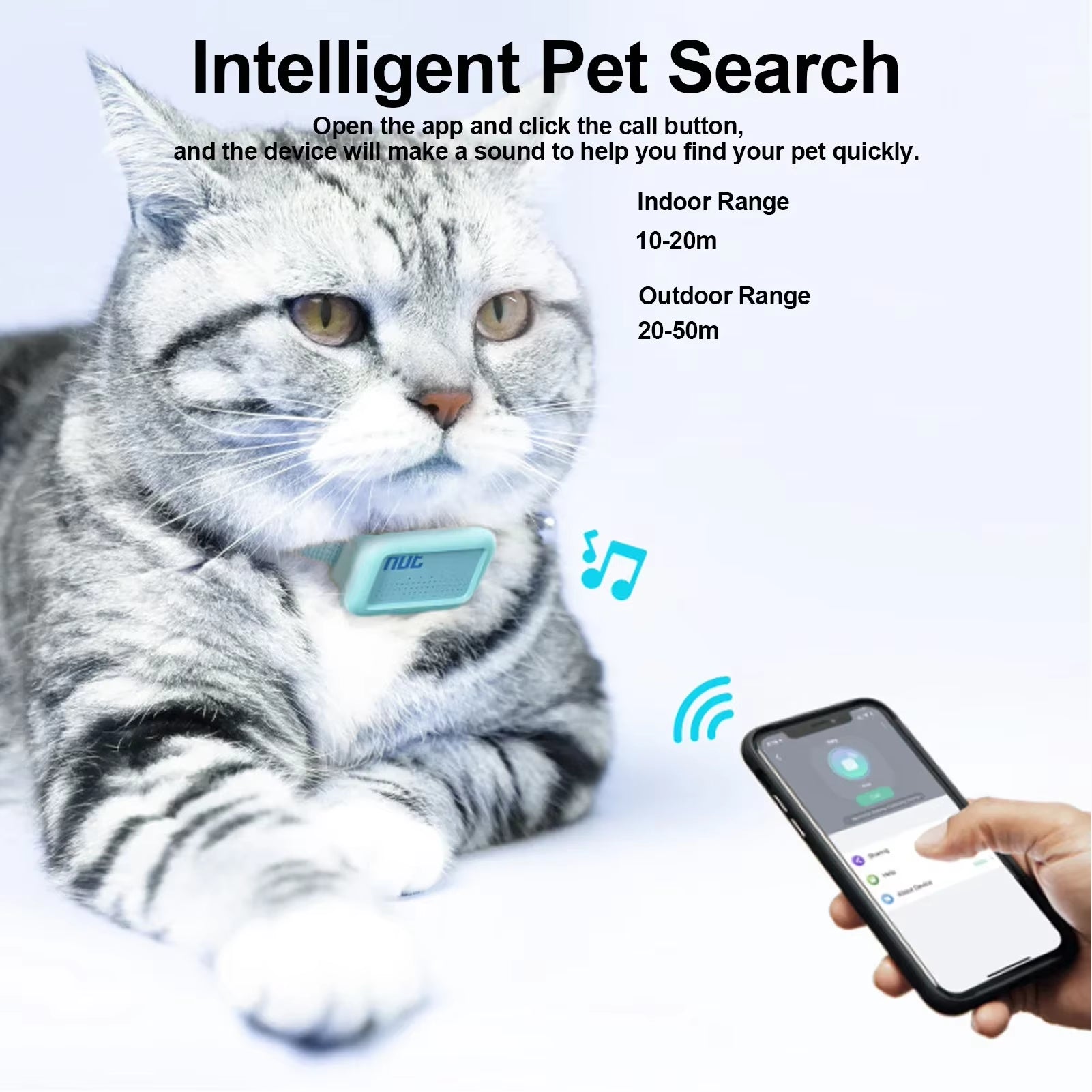 Pet GPS Bluetooth Locator Dog Cat Smart Positioning Tracker Loss Prevention Device Waterproof Tracking Locator Pet Supply