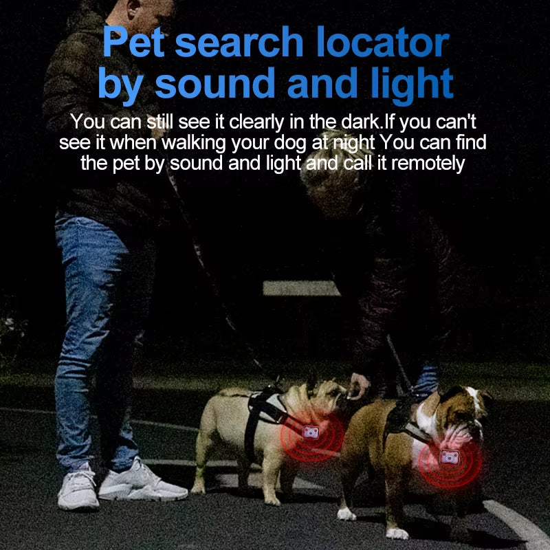 New 4G Mini Pet GPS Tracker Dog Cat GPS Collar Waterproof IP68 Sound Feeding Reminder Magnetic Fast Charger Free APP