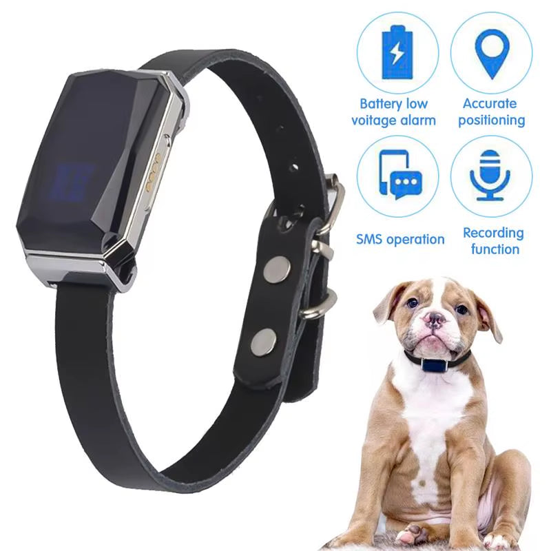 D2 GPS Smart Waterproof Pet Locator Universal Waterproof GPS Location Collar for Cats and Dogs Positioning Tracker Locating