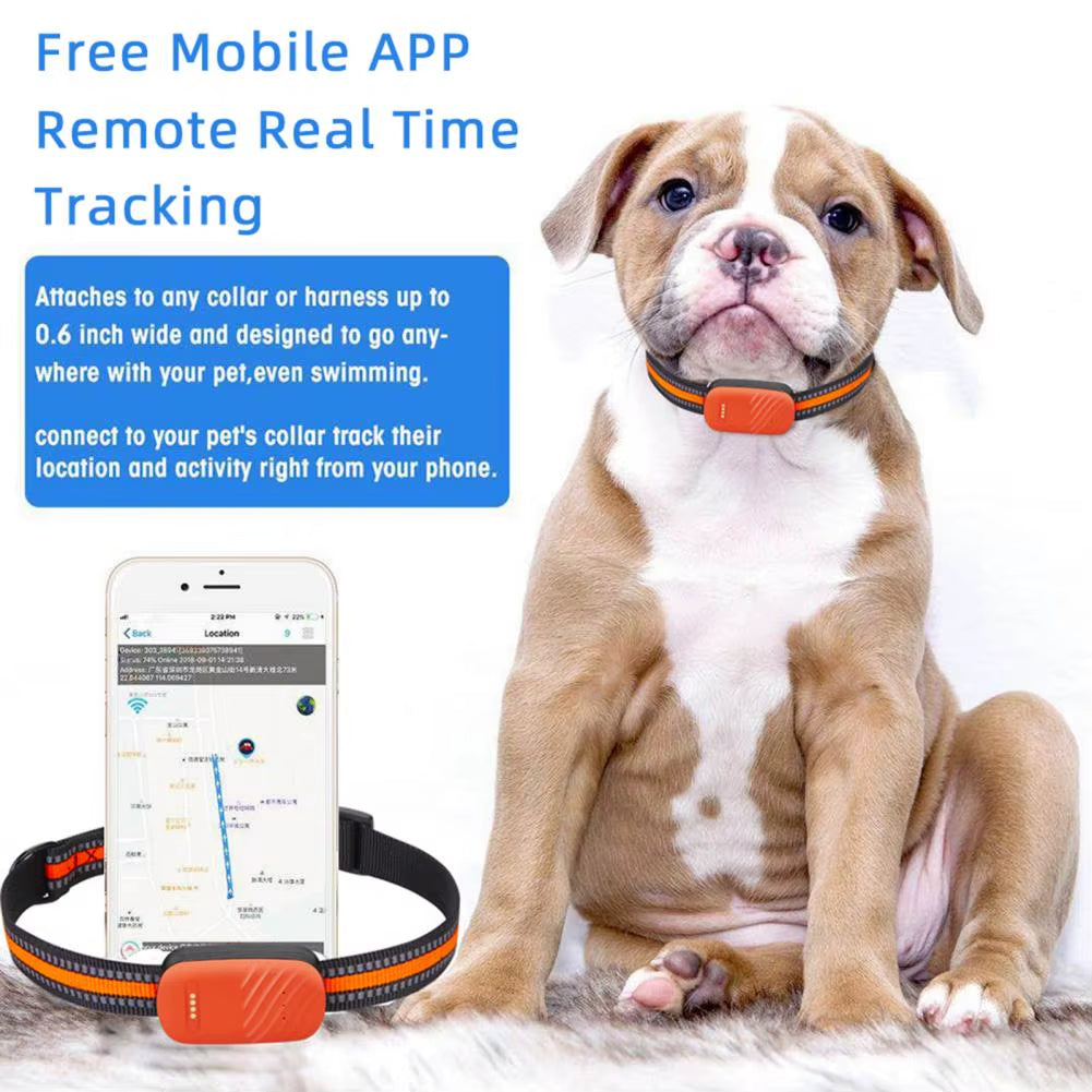 4G Pet Tracker Collar Device Wifi LBS Pets GPS Smart Locator Remote Control APP Rechargeable for Dog Cat Animals