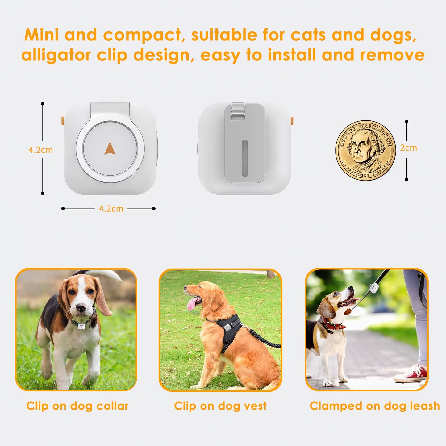 Mini 4G Tracker for Pet Real-Time Positioning Smart GPS Tracker Anti-Loss 4G SIM Card APP Control Cat Dog Neck Ornament