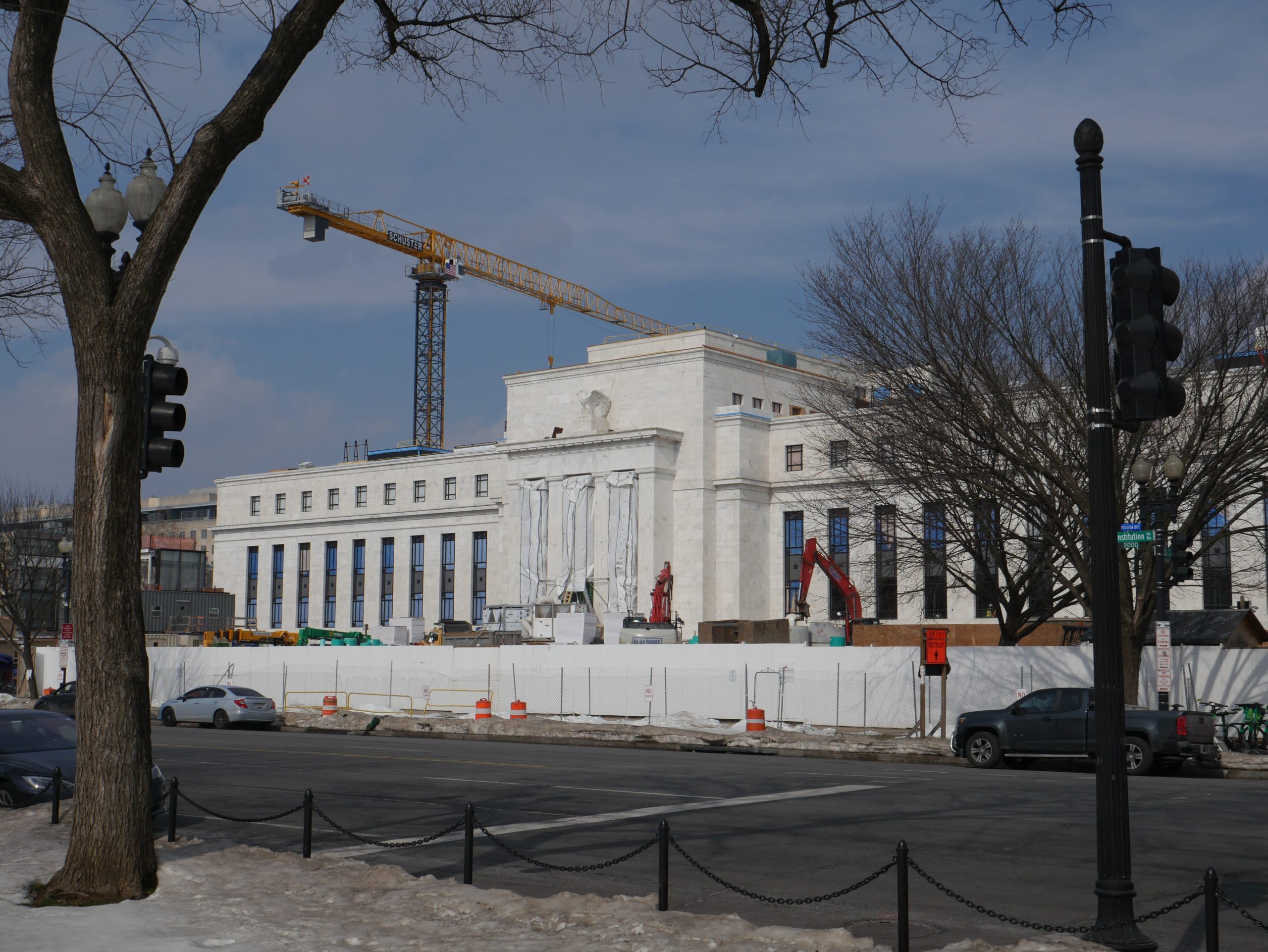Federal Reserve building representing the rate backdrop affecting Bitcoin after the August 2026 jobs report