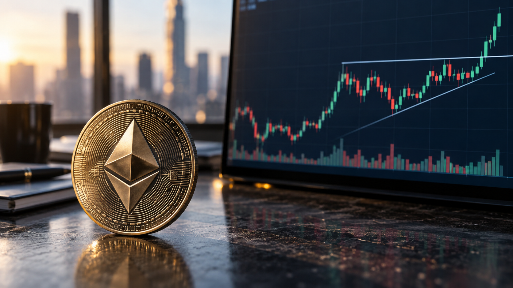 Ethereum and technical market chart