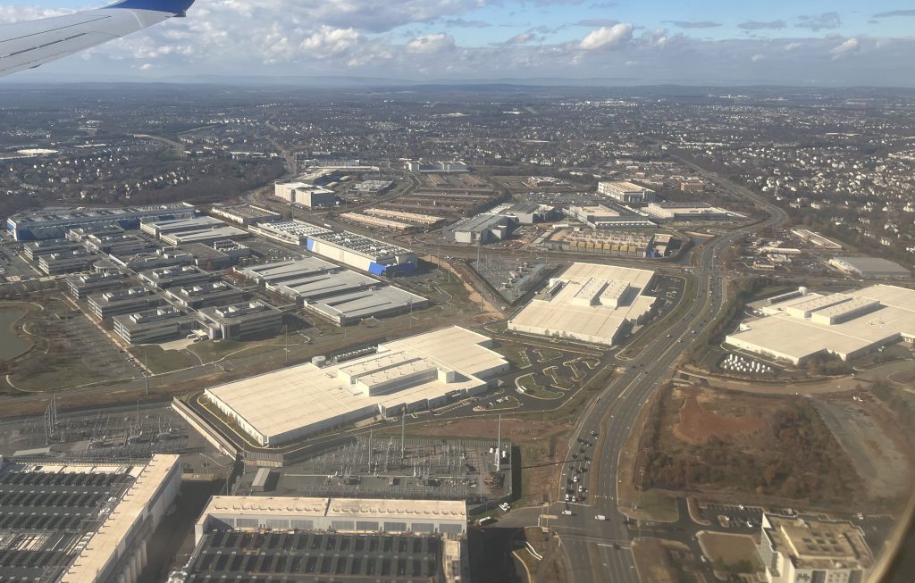 Data center buildings illustrating AI infrastructure