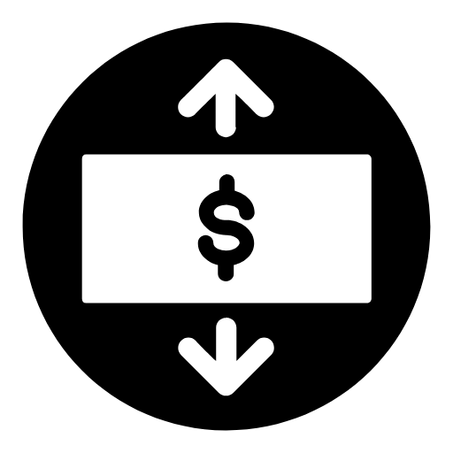 Public-domain money transfer icon for NetNapz stablecoin and cross-border payments coverage