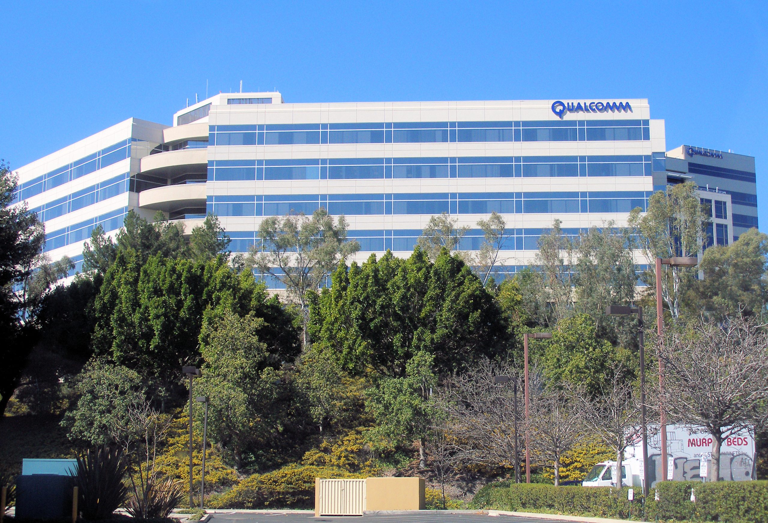 Qualcomm headquarters representing the September 8 Amazon AI data-center chip partnership