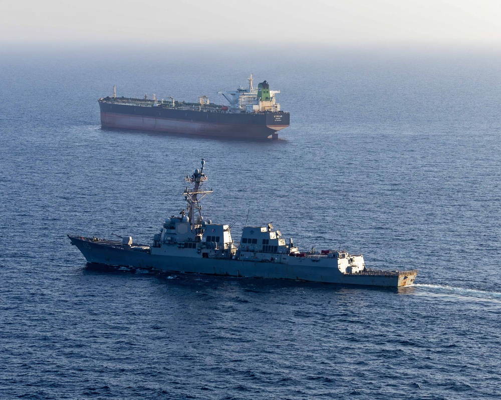 Kharg Island oil terminal and tankers