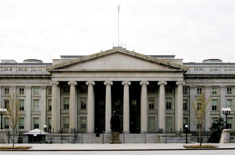 U.S. Treasury Department building in Washington, D.C.