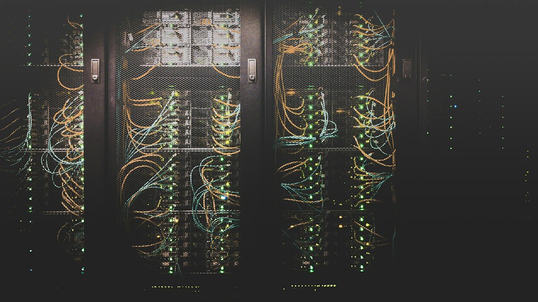 Network cabling and servers illustrating TON validator and collator infrastructure