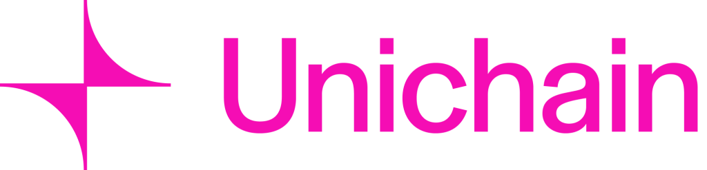 Official Unichain pink icon and wordmark, identifying the network’s planned OP Enterprise migration
