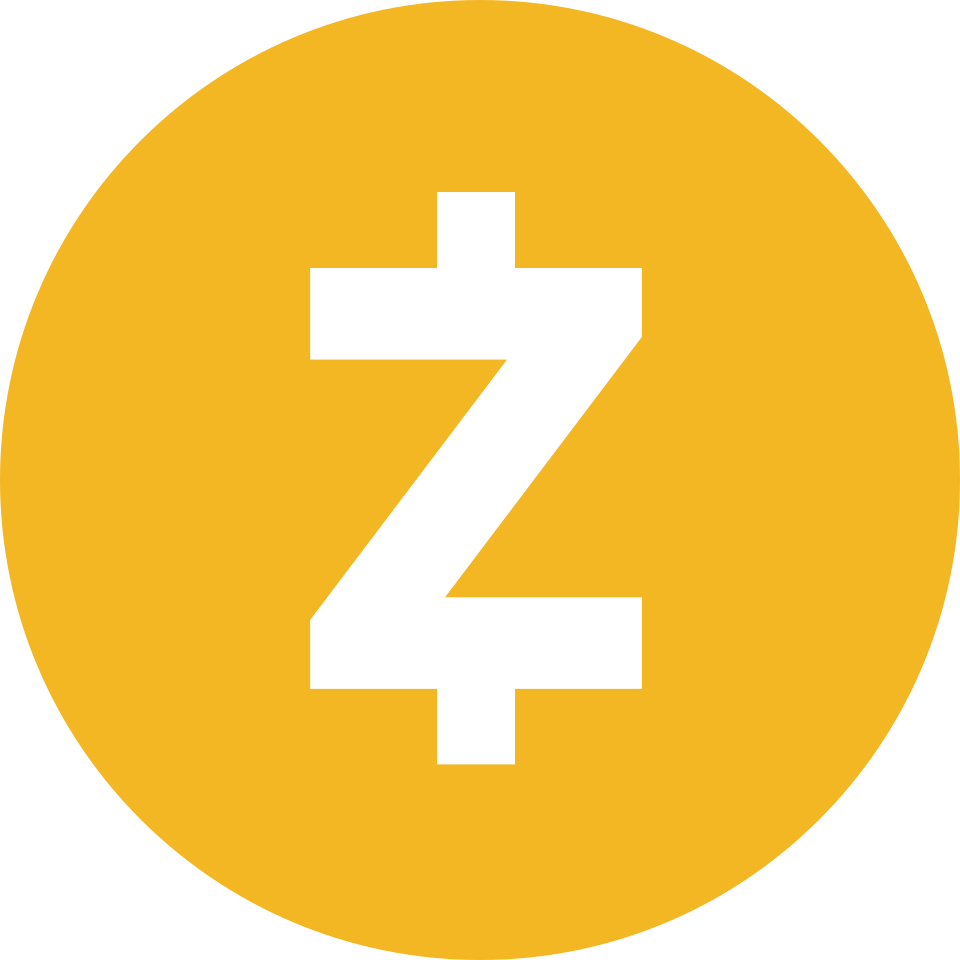 Black circular Zcash symbol